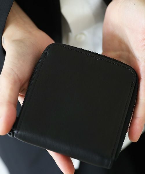 財布 ブラック VU product 美品　日本製　黒　本革 VU PRODUCT ヴウプロダクト leather mini wallett 鹿革ミニ財布 vu