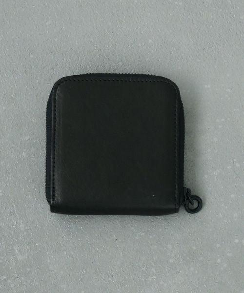 VUm PRODUCT B10 square zip wallet deer leather / black