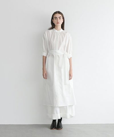 Mochi.モチ.gather dress [ms22-op-06/white]