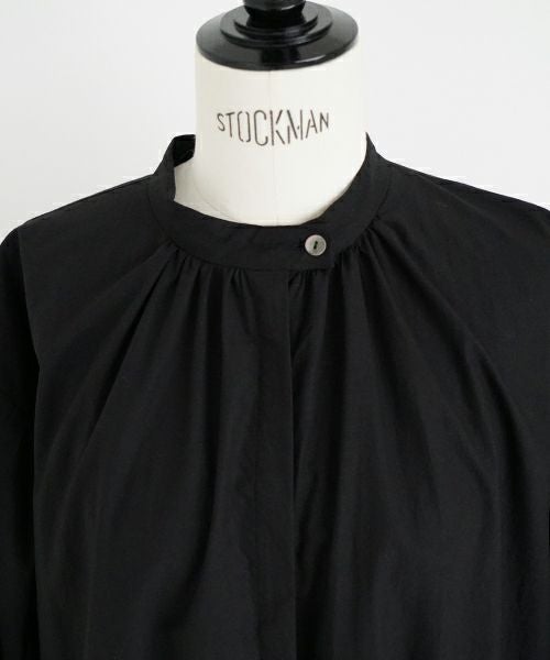 Mochi.モチ.gather dress [ms22-op-06/black・]