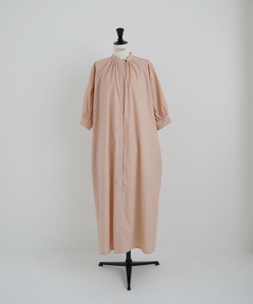 Mochi.モチ.gather dress [ms22-op-06/dusty pink・]