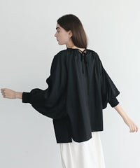 Mochi.モチ.dolman sleeve blouse [ms22-b-01/black]