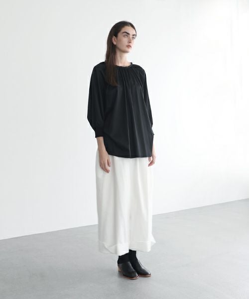 Mochi.モチ.dolman sleeve blouse [ms22-b-01/black]