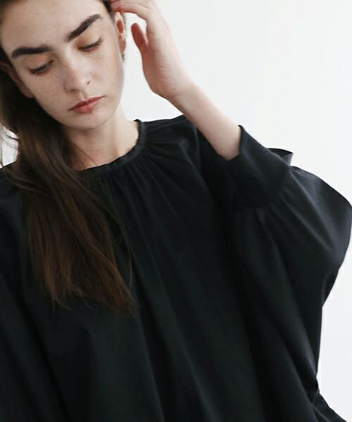 Mochi.モチ.dolman sleeve blouse [ms22-b-01/black]