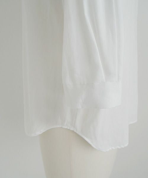 Mochi.モチ.gather blouse(organic cotton) [ms22-b-02/white]