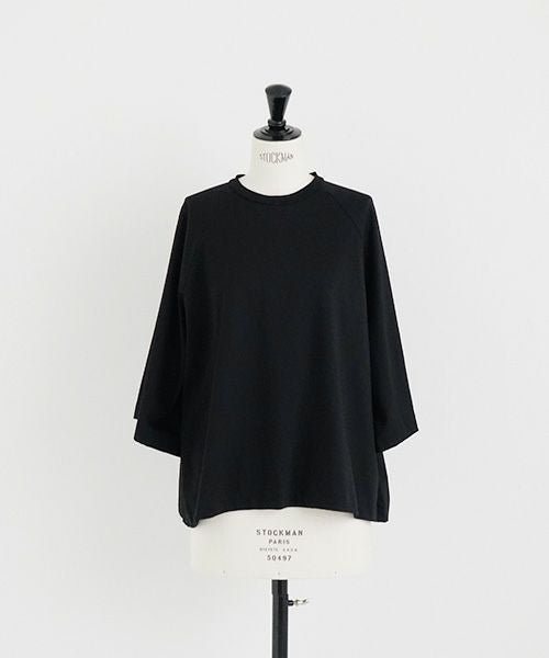 Mochi.モチ.raglan sleeve t-shirt [ms22-to-02/black]