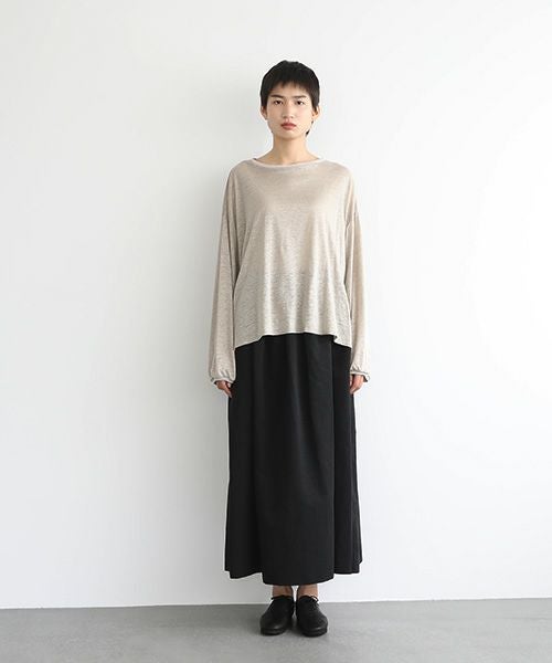 Mochi.モチ.linen cardigan [ms22-ca-01/ecru・1]