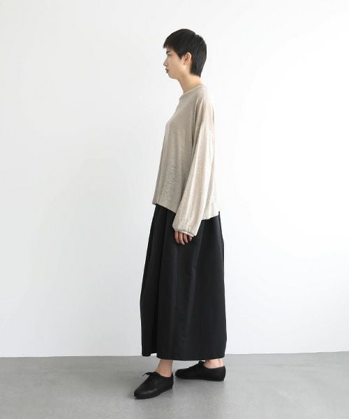 Mochi.モチ.linen cardigan [ms22-ca-01/ecru・1]