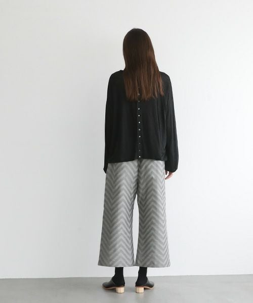 Mochi.モチ.linen cardigan [ms22-ca-01/black]
