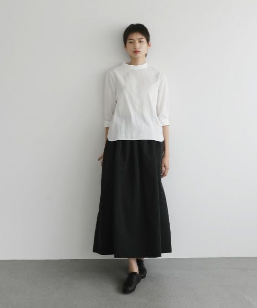 Mochi.モチ.long skirt [ms22-sk-01/black]