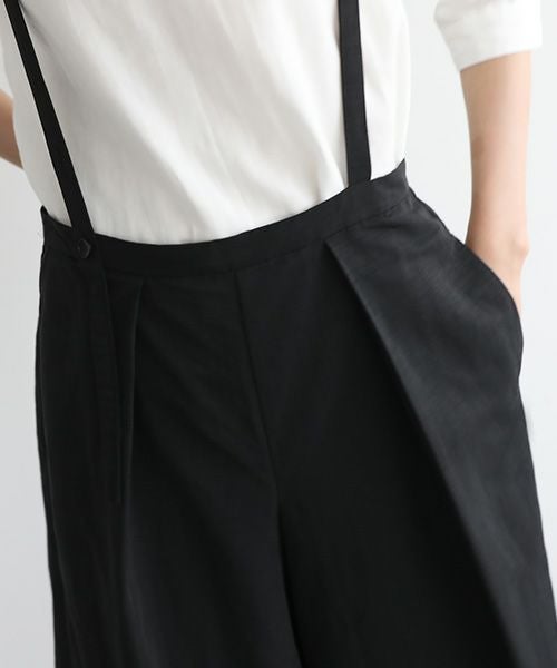 Mochi.モチ.suspender wide pants [mo-pt-01/black]