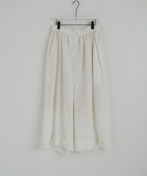 Mochi.モチ.cropped wide pants [mo-pt-01/white・]