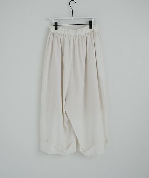 Mochi.モチ.cropped wide pants [mo-pt-01/white・]