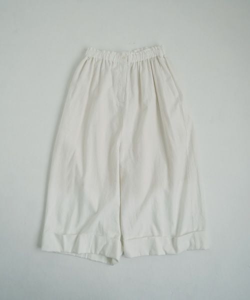 Mochi.モチ.cropped wide pants [mo-pt-01/white・]