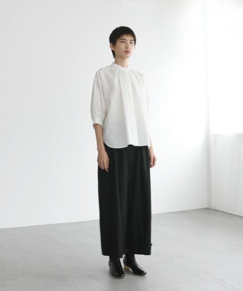 Mochi.モチ.cropped wide pants [mo-pt-01/black]
