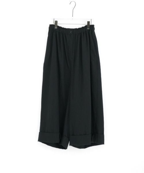 Mochi.モチ.cropped wide pants [mo-pt-01/black]