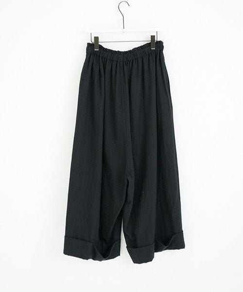 Mochi.モチ.cropped wide pants [mo-pt-01/black]