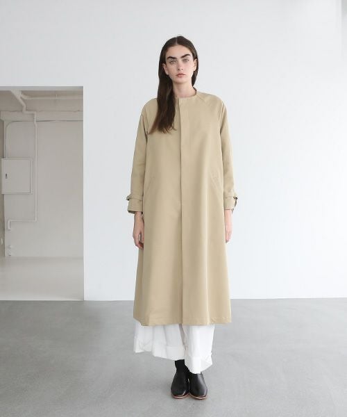 Mochi.モチ.tuck trench coat [mo-co-01/beige]