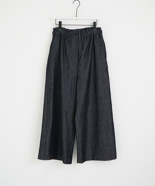 Mochi.モチ.wide deinm pants [mo-pt-04-/dark indigo]