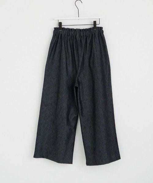 Mochi.モチ.wide deinm pants [mo-pt-04-/dark indigo]