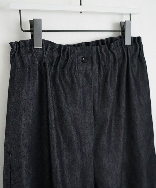 Mochi.モチ.wide deinm pants [mo-pt-04-/dark indigo]