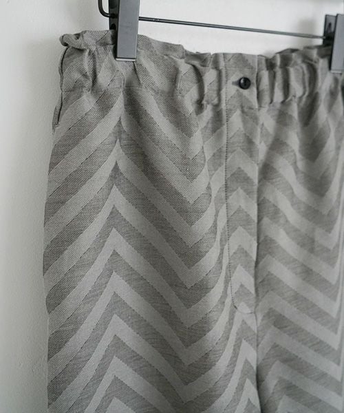 Mochi.モチ.Jacquard wide pants [mo-pt-03/green grey]