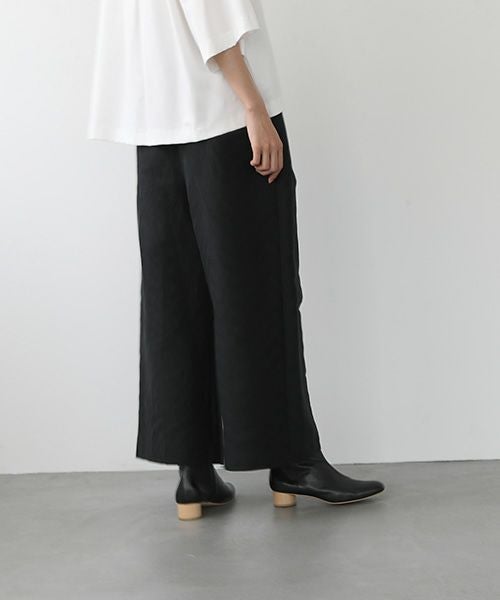 Mochi.モチ.Jacquard wide pants [mo-pt-03/black]