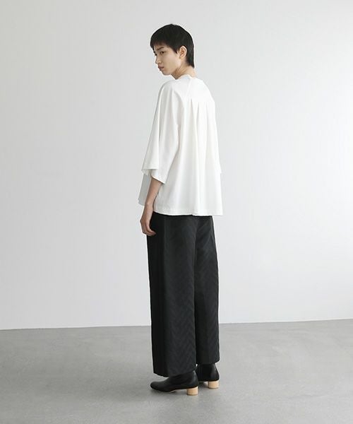 Mochi.モチ.Jacquard wide pants [mo-pt-03/black]