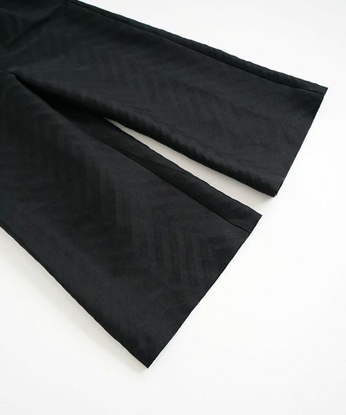 Mochi.モチ.Jacquard wide pants [mo-pt-03/black]