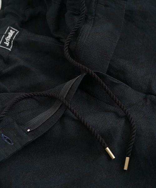 Mochi.モチ.Jacquard wide pants [mo-pt-03/black]