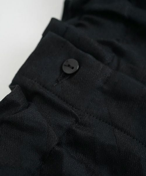 Mochi.モチ.Jacquard wide pants [mo-pt-03/black]