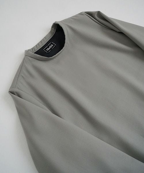 Mochi.モチ.trapeze dress [mo-op-03-/green grey]