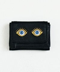 AHCAHCUM.あちゃちゅむ.お目目の財布 【black】