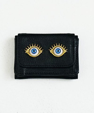 AHCAHCUM.あちゃちゅむ.お目目の財布 【black】