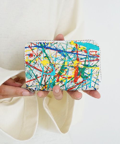 macromauro マクロマウロ.SPLASH WALLET R [ECRU]_