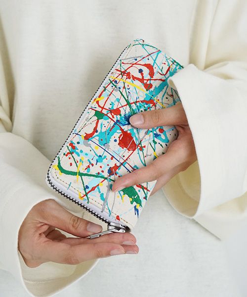 macromauro マクロマウロ SPLASH WALLET M [ECRU]