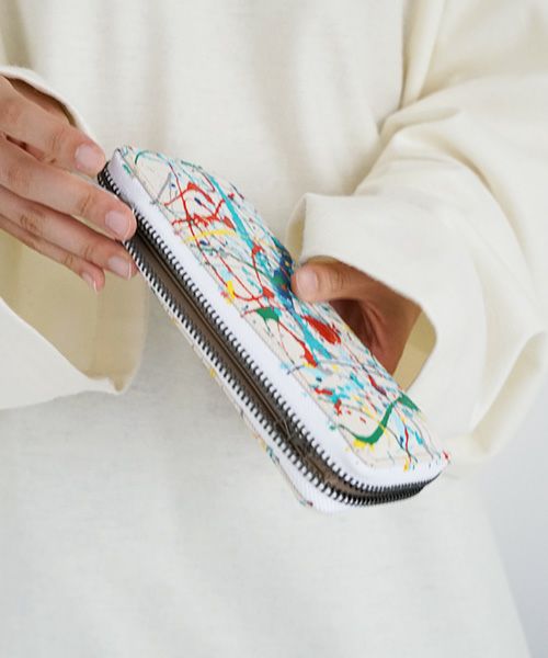 macromauro マクロマウロ.SPLASH WALLET M [ECRU]