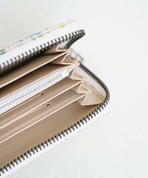 macromauro マクロマウロ.SPLASH WALLET M [ECRU]