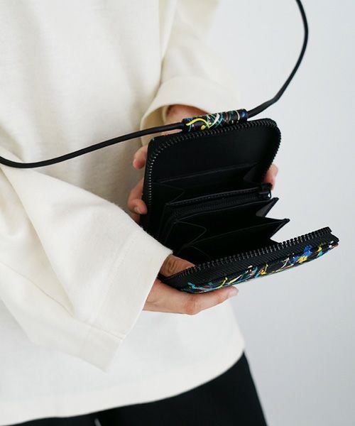 macromauro マクロマウロ.SPLASH SHOULDER WALLET [BLACK]_