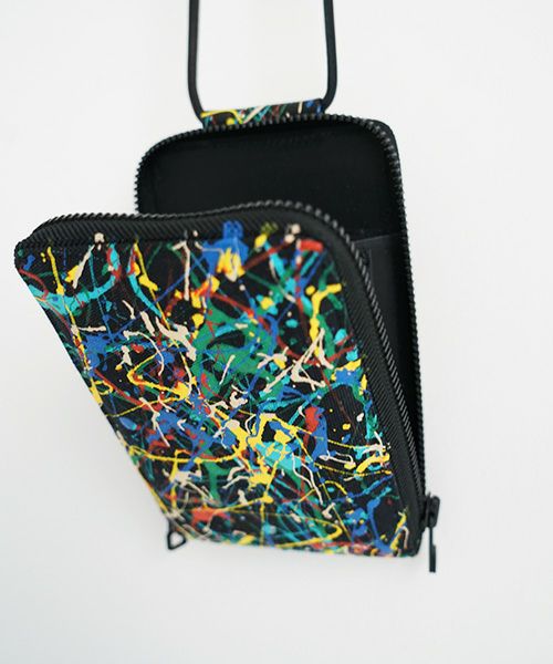 macromauro マクロマウロ.SPLASH SHOULDER WALLET [BLACK]_