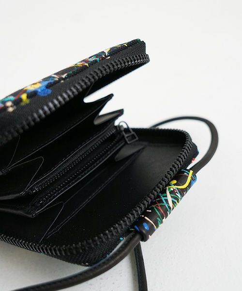 macromauro マクロマウロ.SPLASH SHOULDER WALLET [BLACK]_