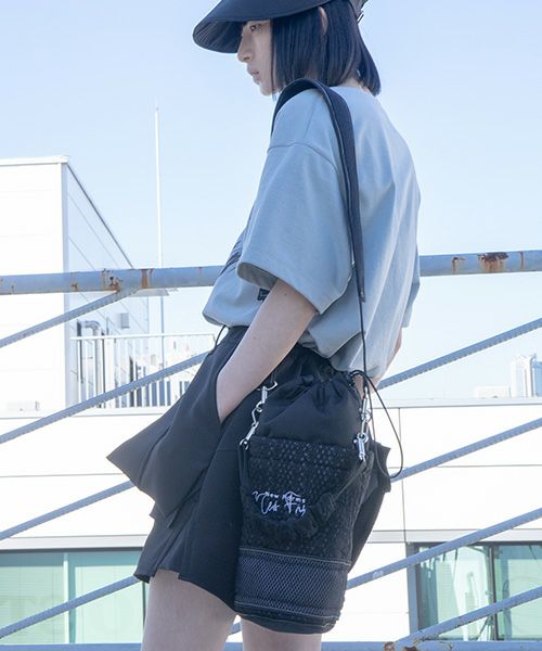 BALMUNG バルムング 22SS25 ボタニックレースバケットバッグ[黒]