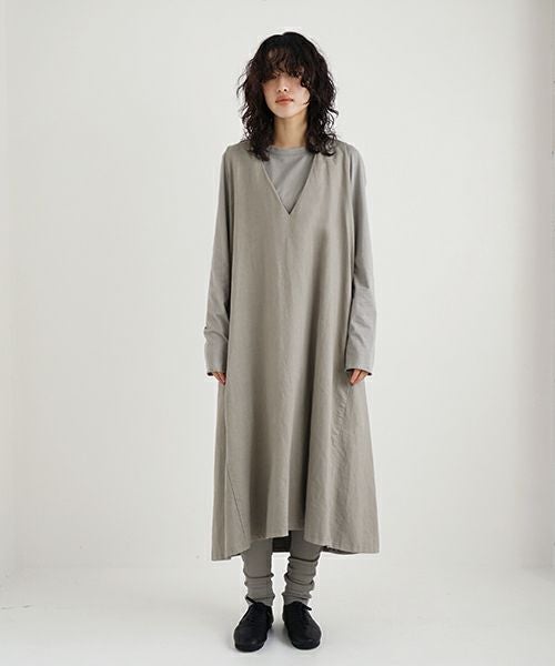 Mochi / home&miles.モチ / ホーム＆マイルズ.v-neck one piece [mud grey]