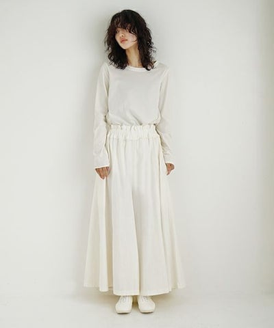 Mochi / home&miles.モチ / ホーム＆マイルズ.panel wide pants [off white]
