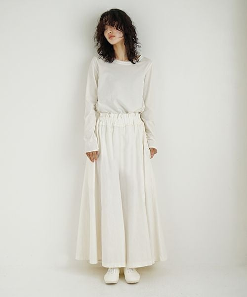 Mochi / home&miles.モチ / ホーム＆マイルズ.panel wide pants [off white]