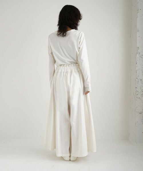 Mochi / home&miles.モチ / ホーム＆マイルズ.panel wide pants [off white]