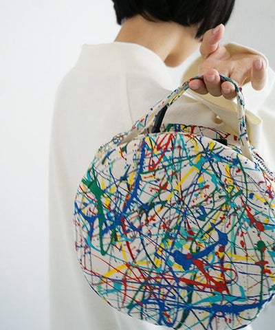 macromauro マクロマウロ.DRAM BAG S SPLASH[ECRU]