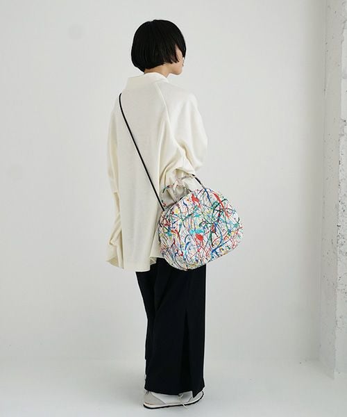 macromauro マクロマウロ.DRAM BAG M SPLASH[ECRU]