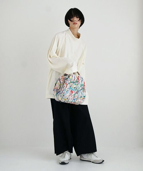 macromauro マクロマウロ.DRAM BAG M SPLASH[ECRU]