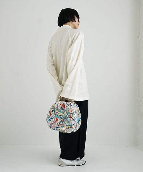 macromauro マクロマウロ.DRAM BAG M SPLASH[ECRU]